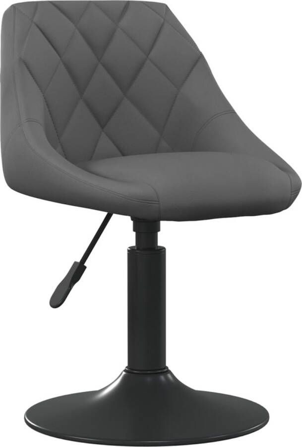 VidaXL Eetkamerstoelen Draaibaar 4 stuks Donkergrijs Draaibare Eetkamerstoelen Velvet Meubels Donkere Grijze Meubels Ergonomische Stoelen