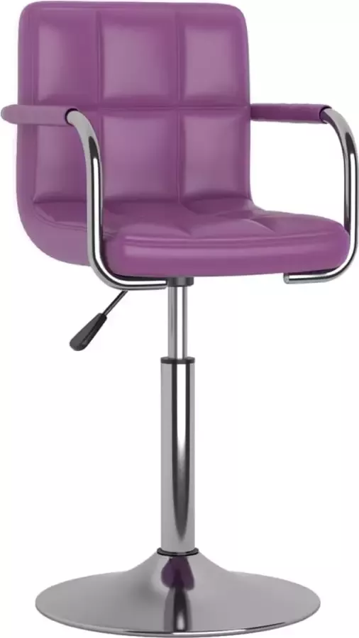 VidaXL Eetkamerstoel kunstleer paars