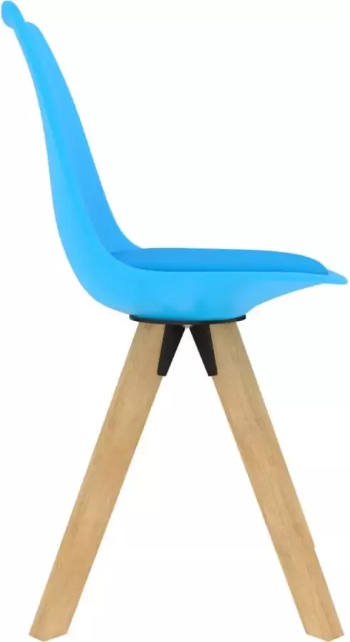 VidaXL Eetkamerstoelen 2 st blauw - Foto 2