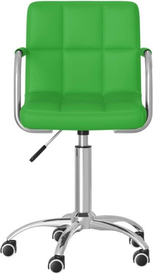 VIDAXL Eetkamerstoelen 2 st draaibaar kunstleer groen - Foto 2