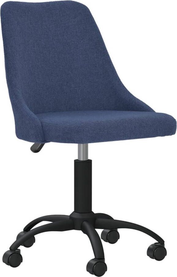 VidaXL -Eetkamerstoelen-2-st-draaibaar-stof-blauw - Foto 1