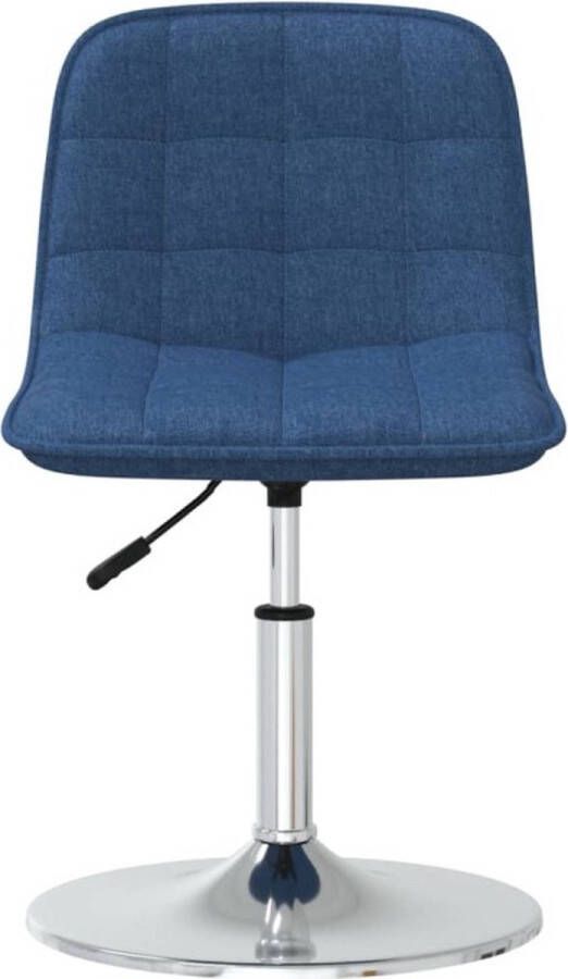 VidaXL -Eetkamerstoelen-2-st-draaibaar-stof-blauw - Foto 3