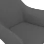 VidaXL Eetkamerstoelen 2 St Draaibaar Stof Donkergrijs - Thumbnail 3