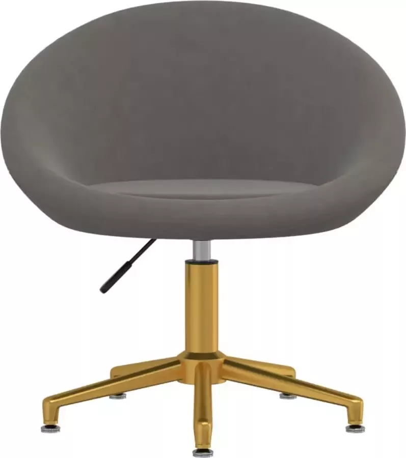 VidaXL -Eetkamerstoelen-2-st-fluweel-donkergrijs - Foto 1