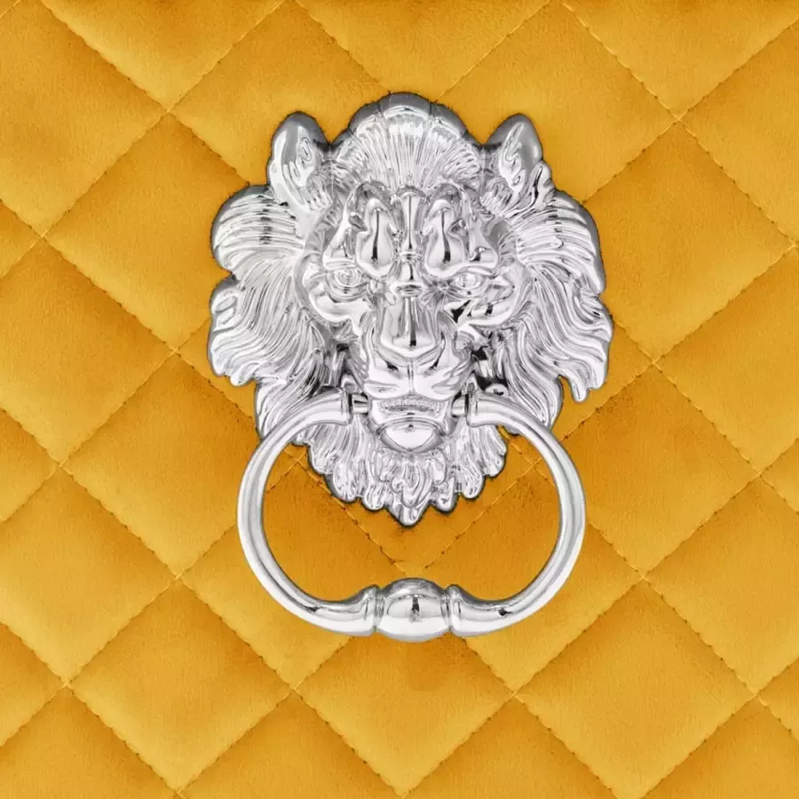 VidaXL Eetkamerstoelen 2 st fluweel geel