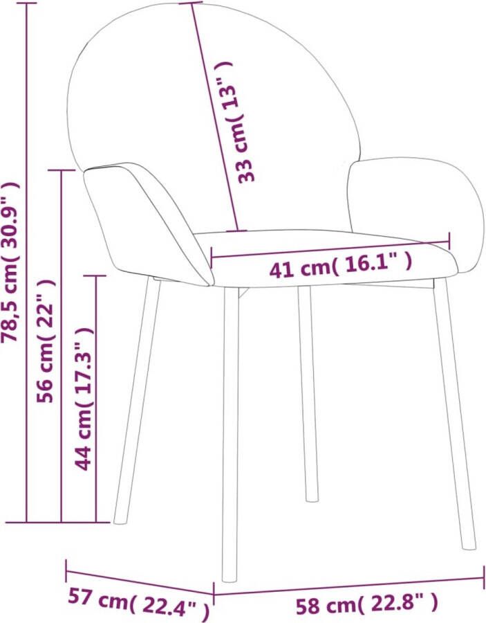 VidaXL -Eetkamerstoelen-2-st-kunstleer-wijnrood - Foto 2