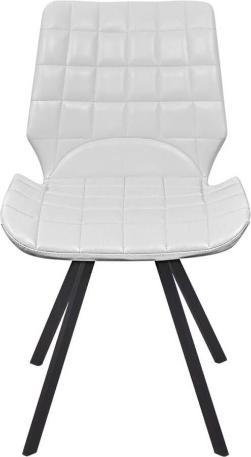 VidaXL Eetkamerstoelen 2 st kunstleer wit - Foto 2
