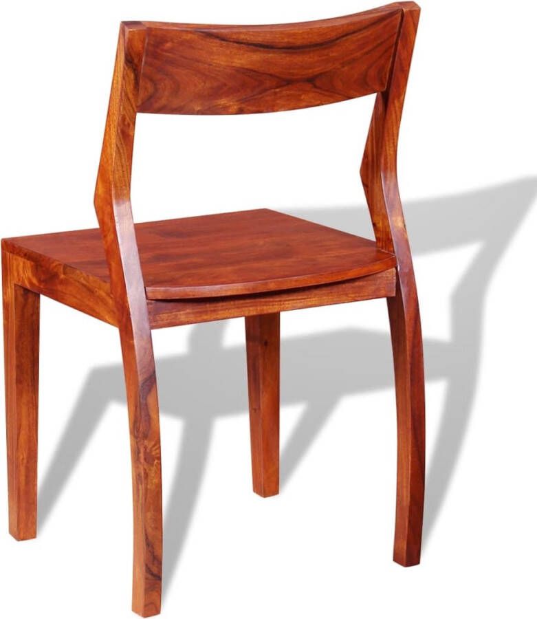 VidaXL -Eetkamerstoelen-2-st-massief-acaciahout-en-sheesham
