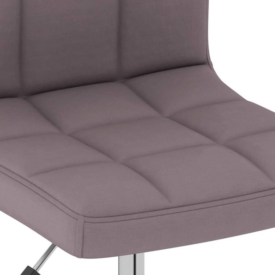 VidaXL -Eetkamerstoelen-4-st-draaibaar-stof-taupe