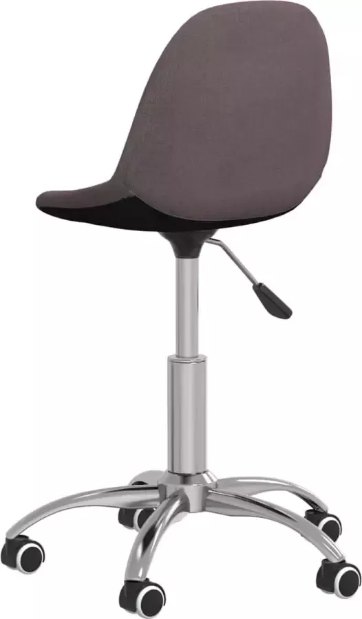 VidaXL Eetkamerstoelen 4 st draaibaar stof taupe - Foto 2