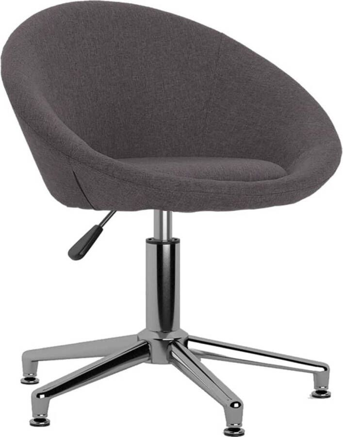 VidaXL -Eetkamerstoelen-4-st-draaibaar-stof-taupe - Foto 2