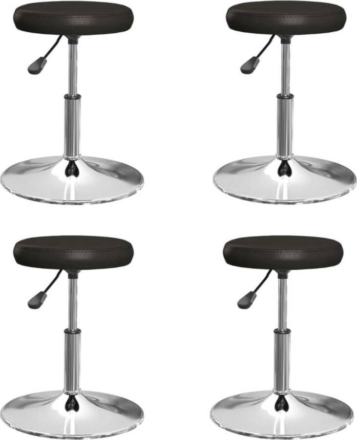 Vida XL Eetkamerstoelen 4 st kunstleer zwart SKU: V160183 - Foto 4
