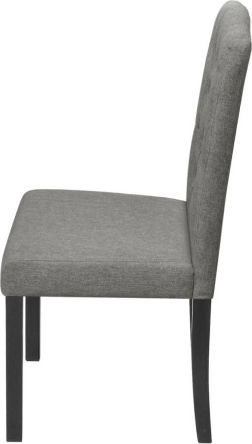 VidaXL -Eetkamerstoelen-4-st-stof-grijs