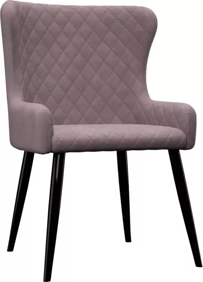 VidaXL -Eetkamerstoelen-6-st-fluweel-roze