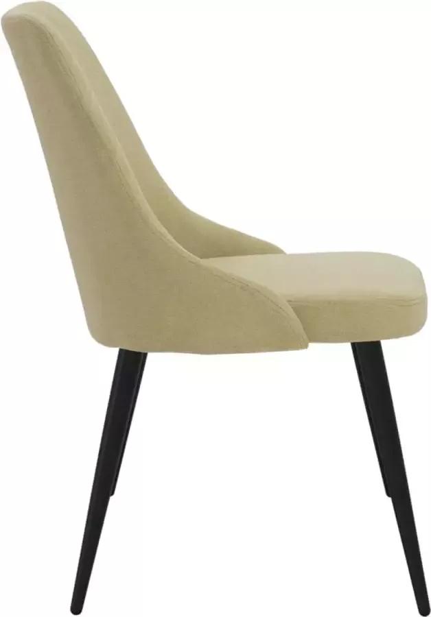 VIDAXL Eetkamerstoelen 6 st stof groen - Foto 1