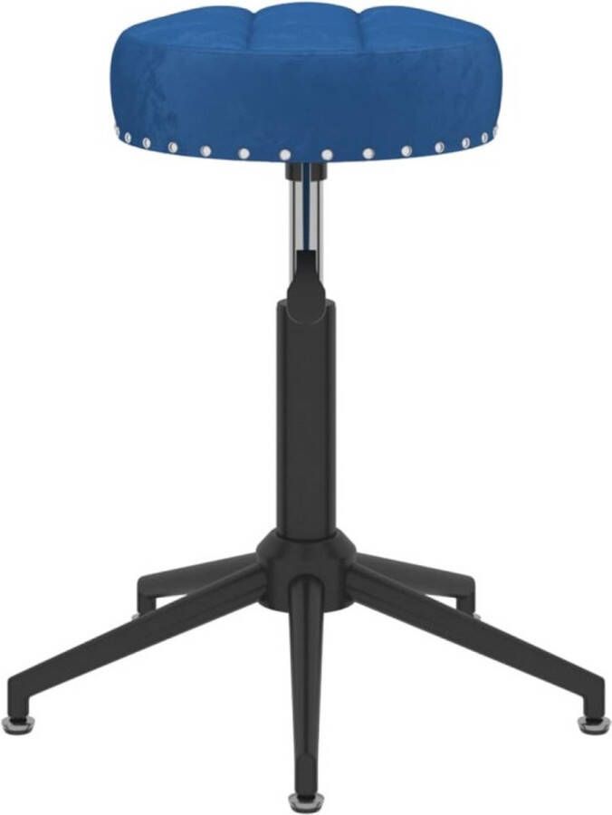 VidaXL -Eetkamerstoelen-draaibaar-2-st-fluweel-blauw - Foto 2