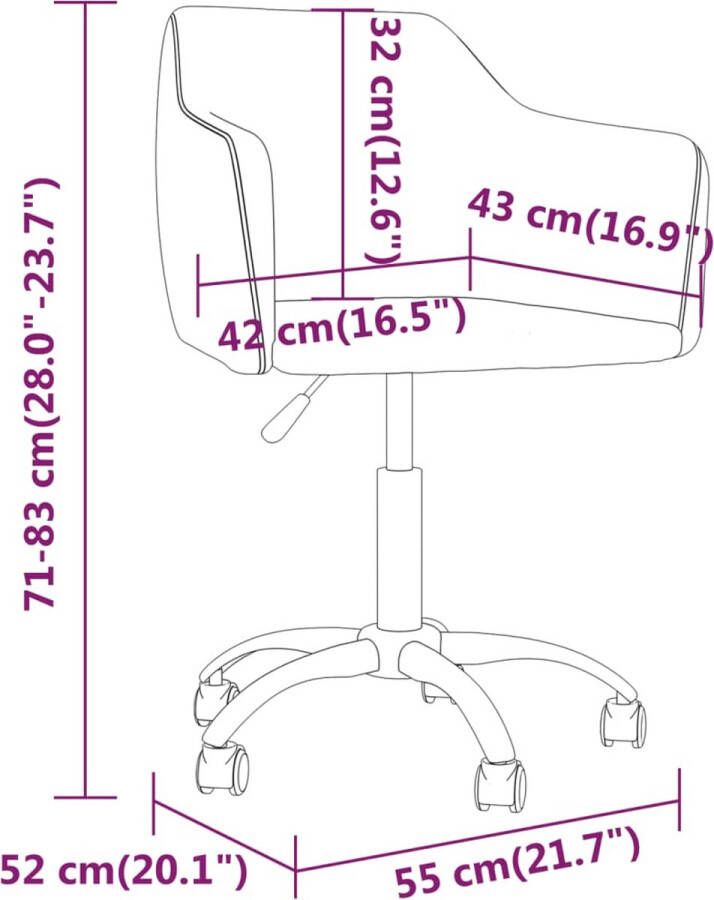 VidaXL -Eetkamerstoelen-draaibaar-2-st-fluweel-donkergrijs - Foto 2