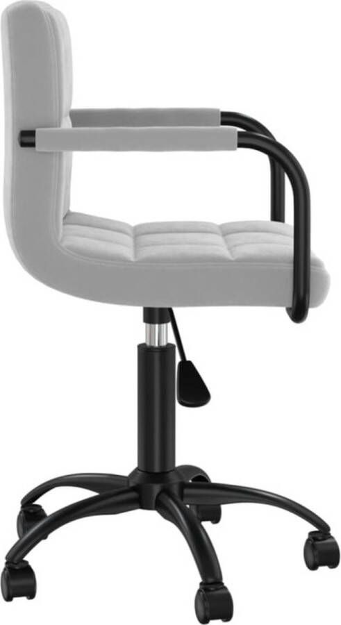 VidaXL -Eetkamerstoelen-draaibaar-2-st-fluweel-lichtgrijs - Foto 3