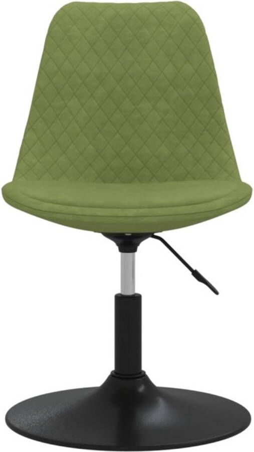 VidaXL -Eetkamerstoelen-draaibaar-2-st-fluweel-lichtgroen - Foto 3