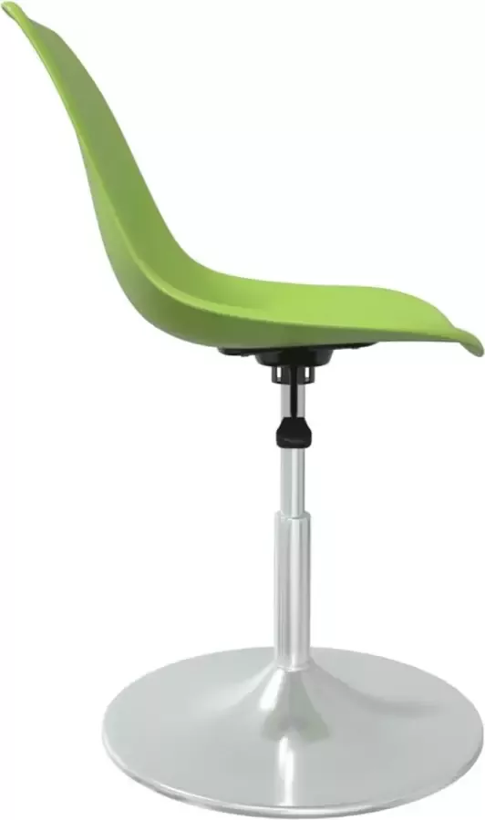 VIDAXL Eetkamerstoelen draaibaar 2 st PP groen - Foto 2