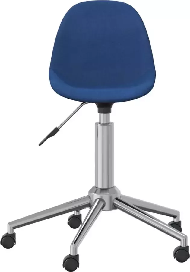 VidaXL -Eetkamerstoelen-2-st-draaibaar-stof-blauw - Foto 3