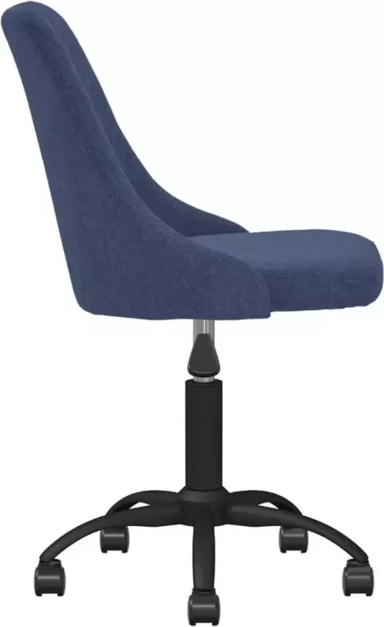 VidaXL -Eetkamerstoelen-2-st-draaibaar-stof-blauw - Foto 2