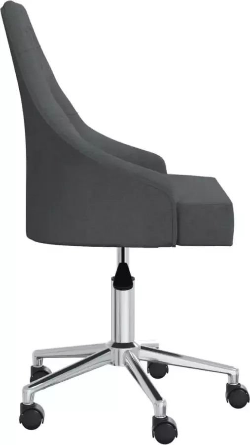 VidaXL -Eetkamerstoelen-draaibaar-2-st-stof-donkergrijs - Foto 1
