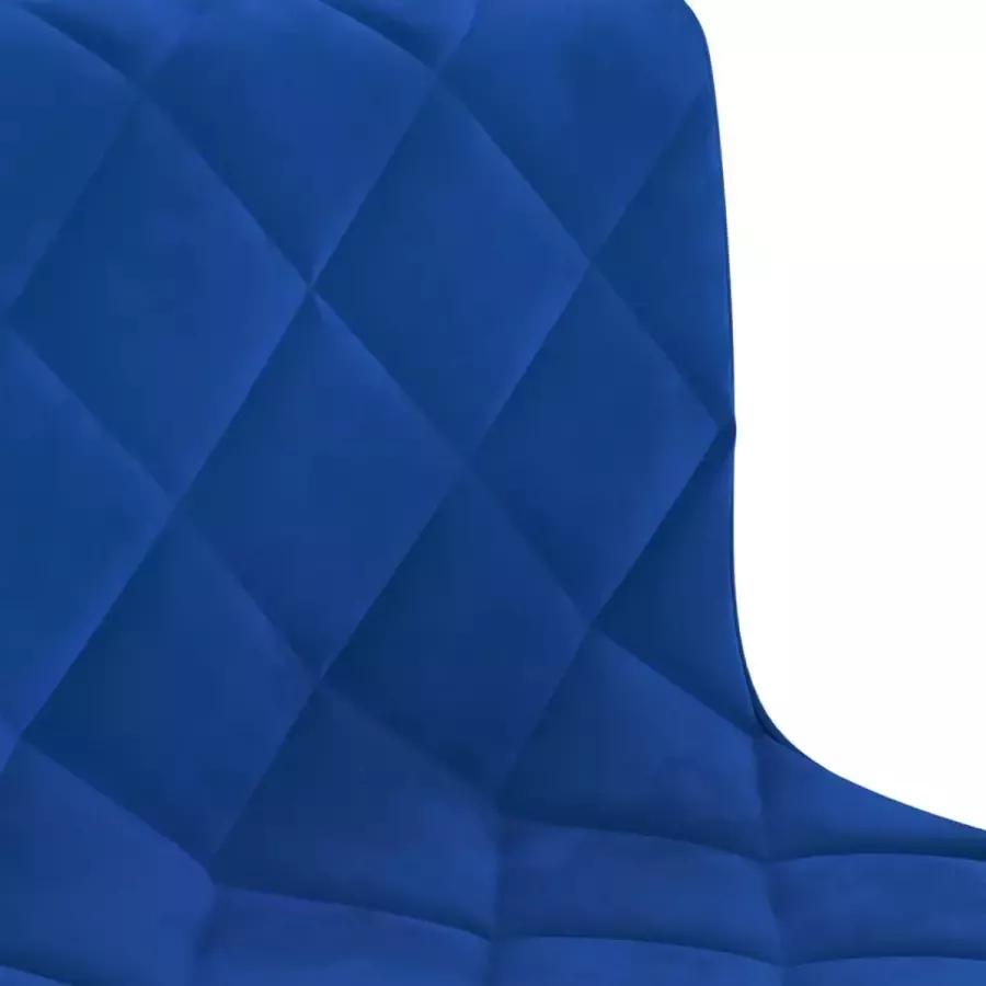 VIDAXL Eetkamerstoelen draaibaar 4 st fluweel blauw - Foto 1