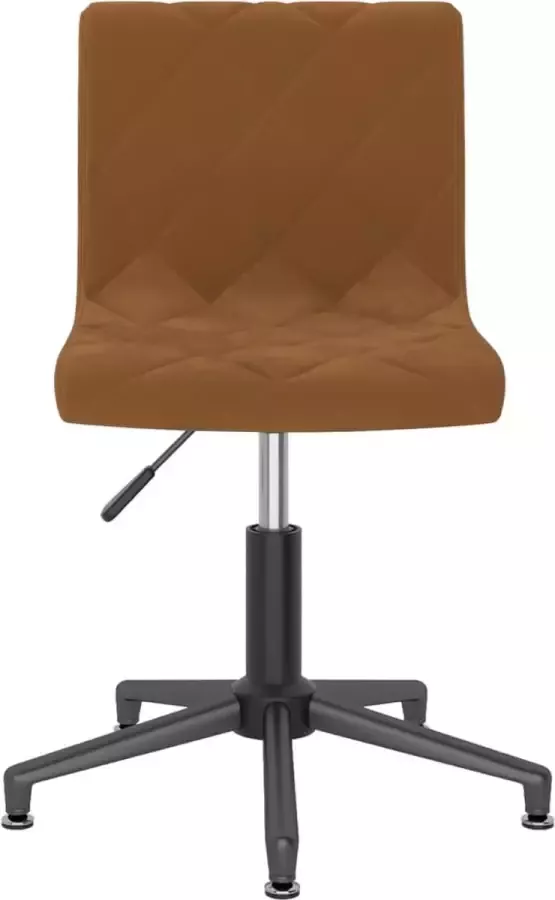 VidaXL Eetkamerstoelen draaibaar 4 st fluweel bruin