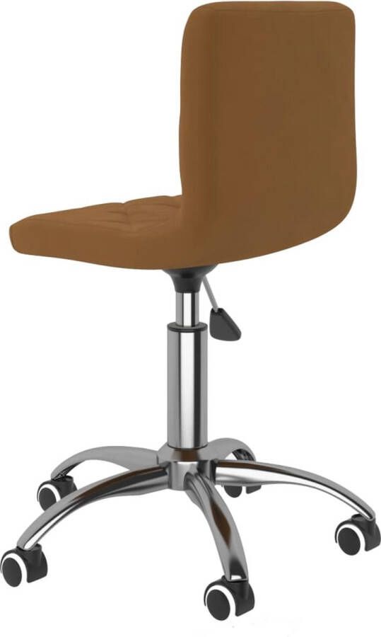 VidaXL -Eetkamerstoelen-draaibaar-4-st-fluweel-bruin