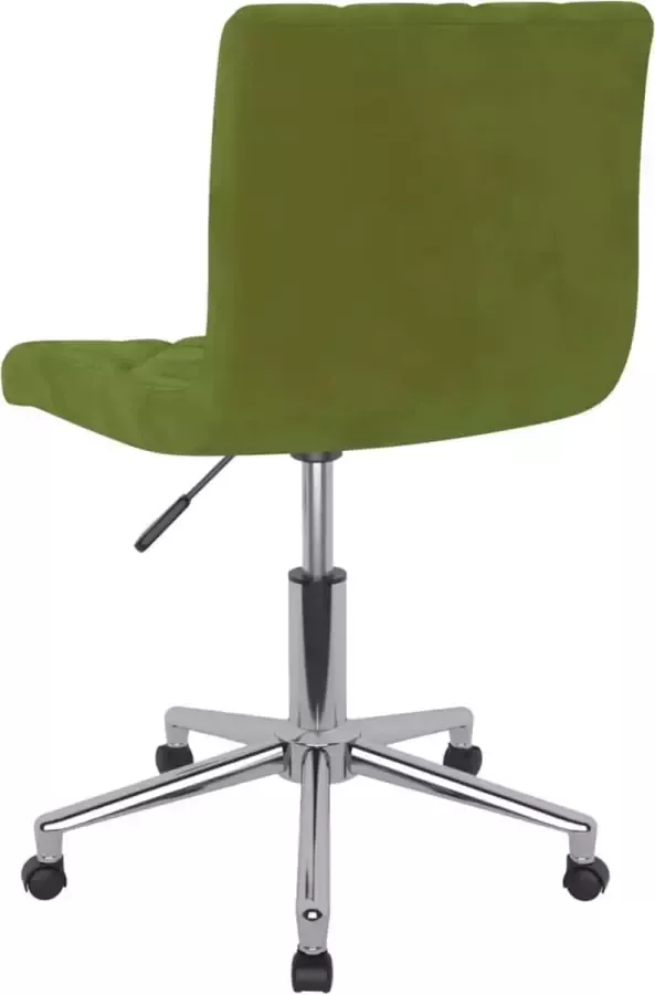 VidaXL -Eetkamerstoelen-draaibaar-4-st-fluweel-lichtgroen - Foto 1