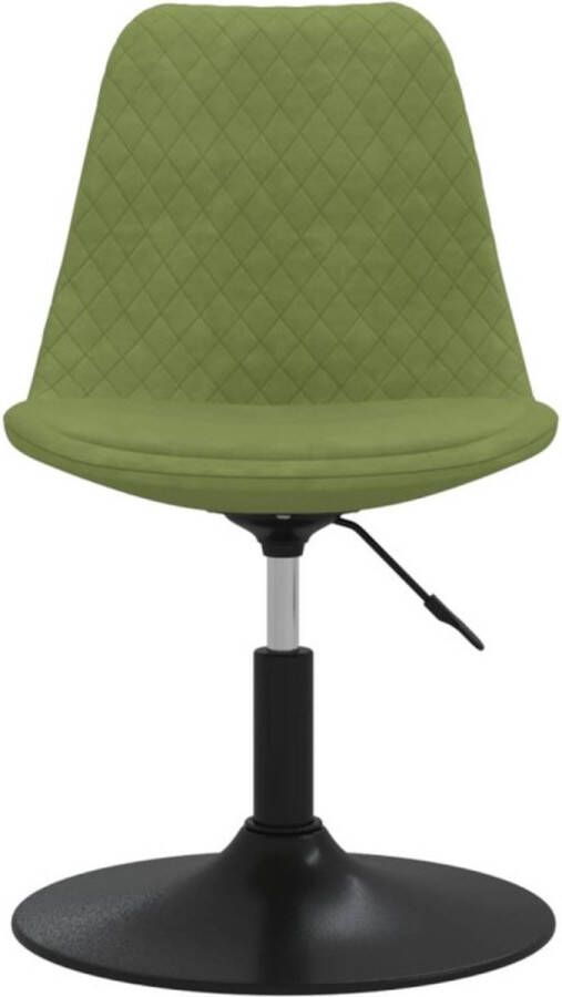 VidaXL -Eetkamerstoelen-draaibaar-4-st-fluweel-lichtgroen - Foto 4