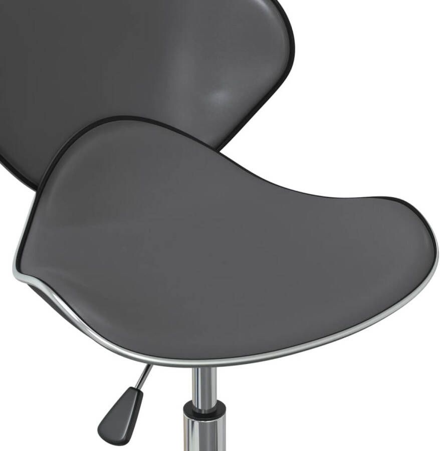 VidaXL -Eetkamerstoelen-draaibaar-4-st-kunstleer-grijs - Foto 1