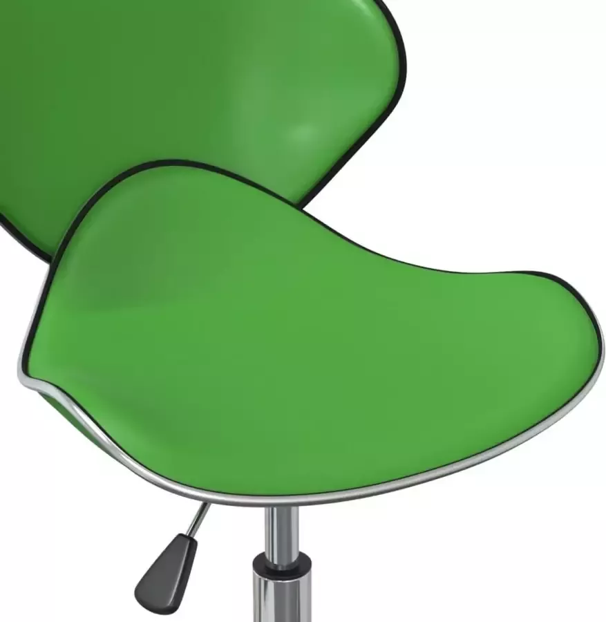 VidaXL Eetkamerstoelen Draaibaar 4 St Kunstleer Groen - Foto 1