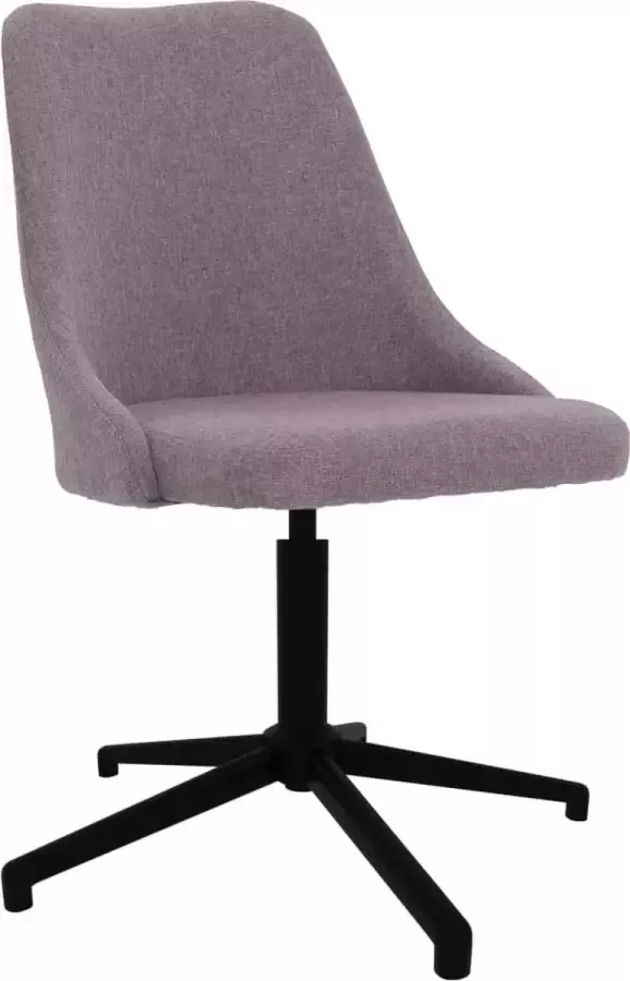 VidaXL Eetkamerstoelen 4 st draaibaar stof taupe