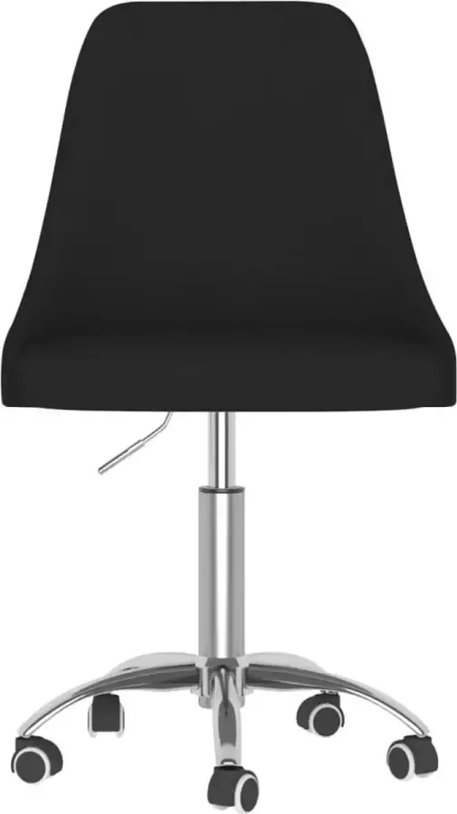 VidaXL Eetkamerstoelen 4 st draaibaar stof zwart - Foto 3