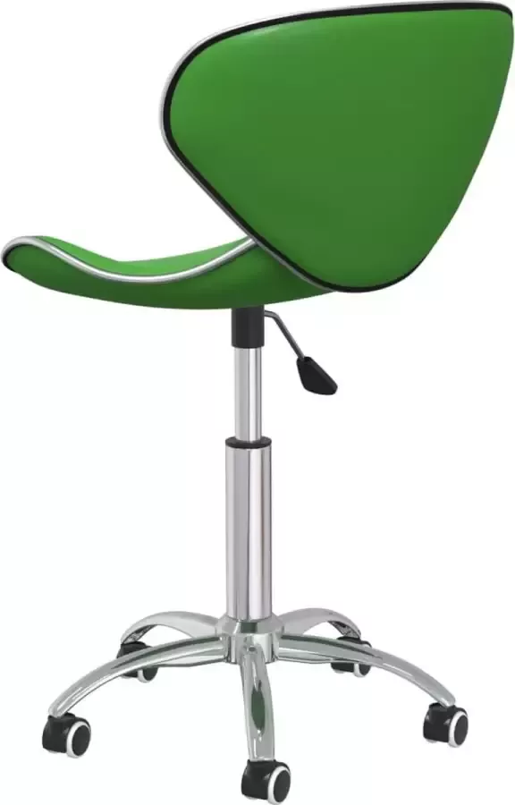 VIDAXL Eetkamerstoelen draaibaar 6 st kunstleer groen - Foto 2