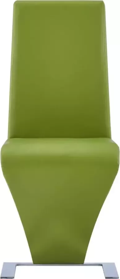 VidaXL -Eetkamerstoelen-met-zigzag-vorm-6-st-kunstleer-groen