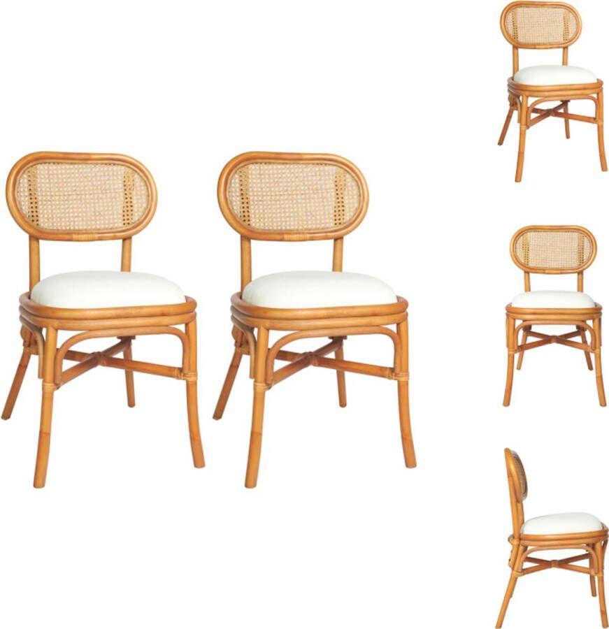 VidaXL Eetkamerstoel Eetkamerstoelen Dinerstoel Dinerstoelen Eetkamerstoelen 2 st linnen lichtbruin