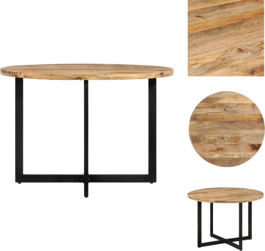 VidaXL -Eettafel-110x75-cm-massief-mangohout - Foto 3