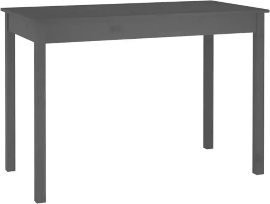 VidaXL -Eettafel-110x55x75-cm-massief-grenenhout-grijs - Foto 2