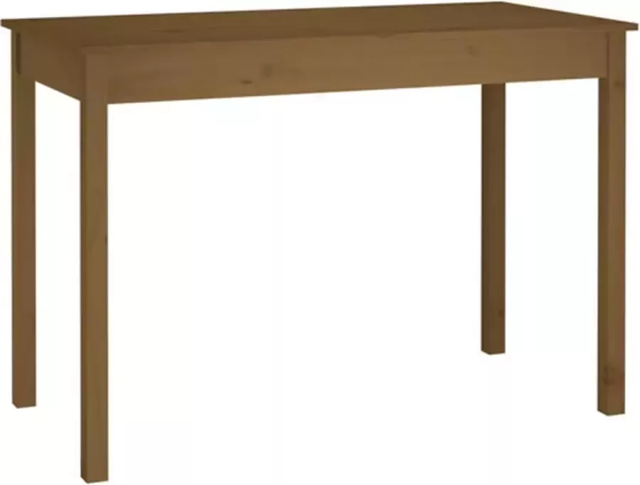 VidaXL -Eettafel-110x55x75-cm-massief-grenenhout-honingbruin - Foto 3