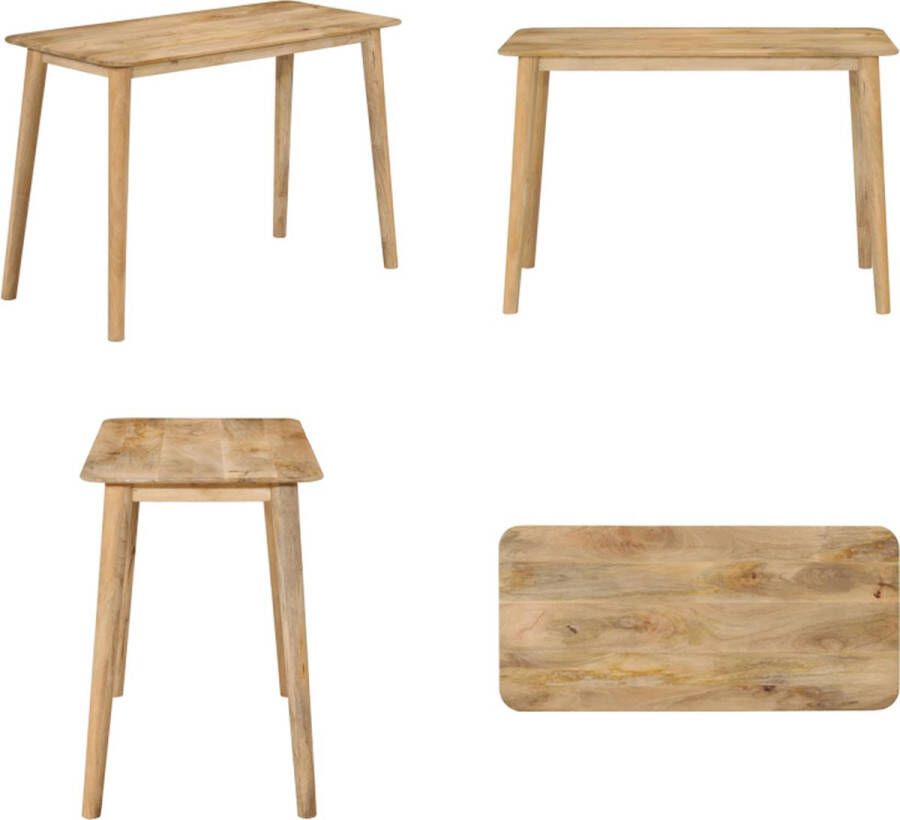 VidaXL -Eettafel-112x52x76-cm-massief-mangohout Eettafel Eettafels Eetmeubel Eetkamertafel
