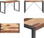 VidaXL Eettafel 120x60x75 cm massief hout met sheesham afwerking Eettafel Eettafels Eetkamertafel Eetkamertafels - Thumbnail 3