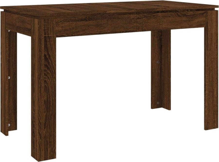 VidaXL -Eettafel-120x60x76-cm-bewerkt-hout-bruineikenkleurig - Foto 3