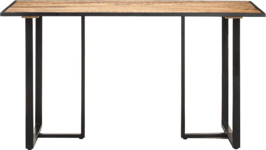 VidaXL -Eettafel-140-cm-ruw-mangohout - Foto 2