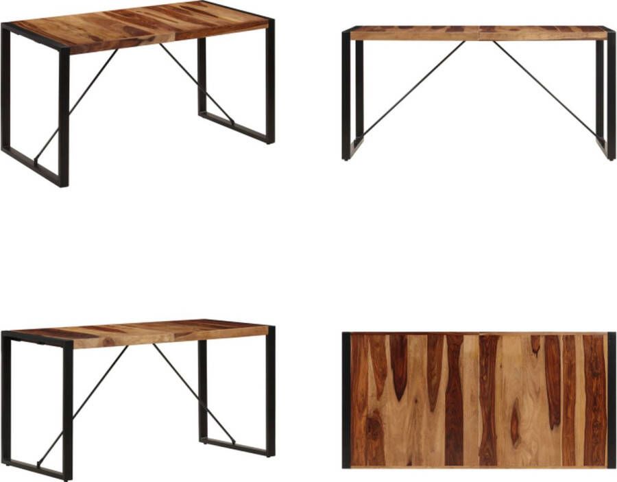 VidaXL Eettafel 140x70x75 cm massief sheeshamhout Eettafel Eettafels Eetkamertafel Eetkamertafels