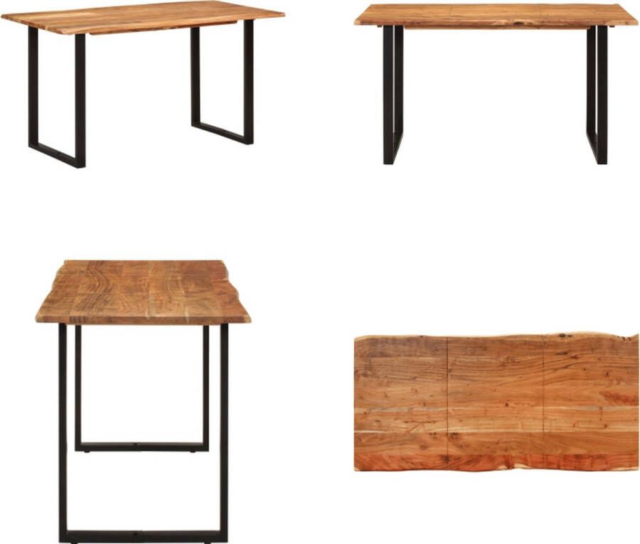 VidaXL Eettafel 140x70x76 cm massief acaciahout Eettafel Eettafels Eetkamertafel Eetkamertafels