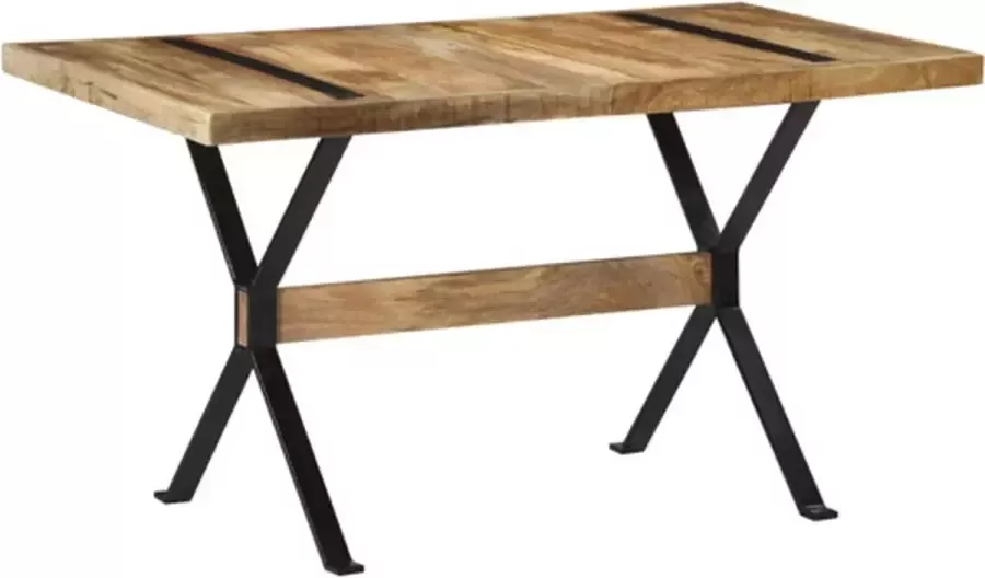 VidaXL -Eettafel-140x70x76-cm-ruw-mangohout - Foto 2