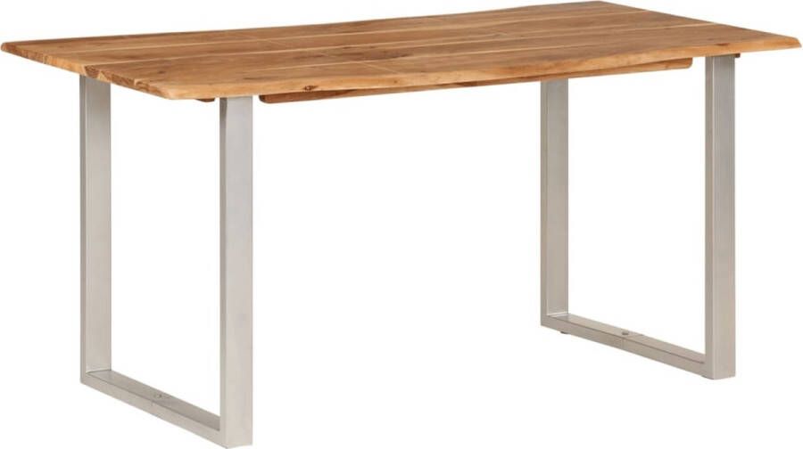 Vida XL Eettafel 154x80x76 cm massief acaciahout SKU: V286477 - Foto 1